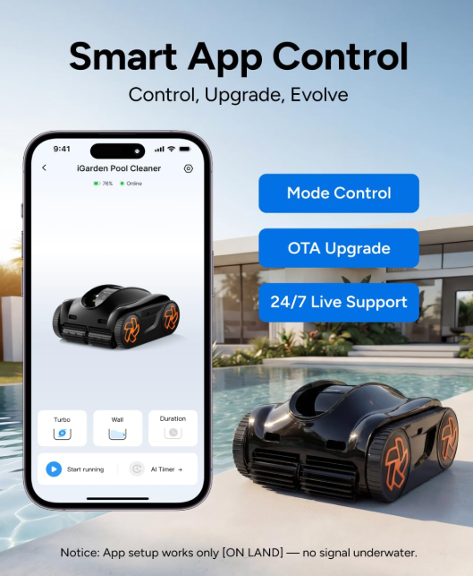 iGarden K Series - K70 / K40 zwembadrobot