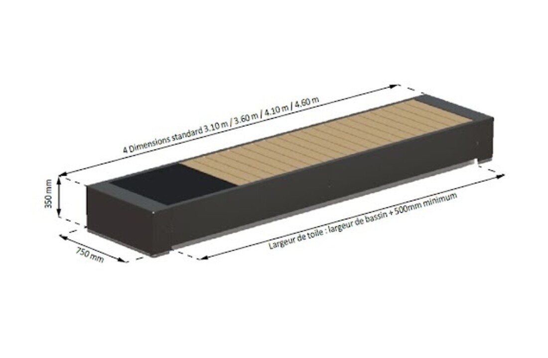 Oré Box automatische zeil afdekking - verschillende afmetingen