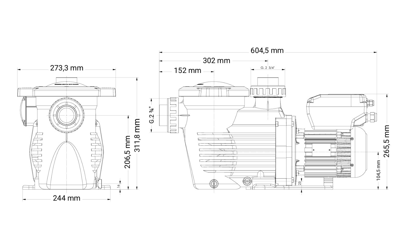 Hayward K-Flo VSTD Frequentiegeregelde Zwembadpomp