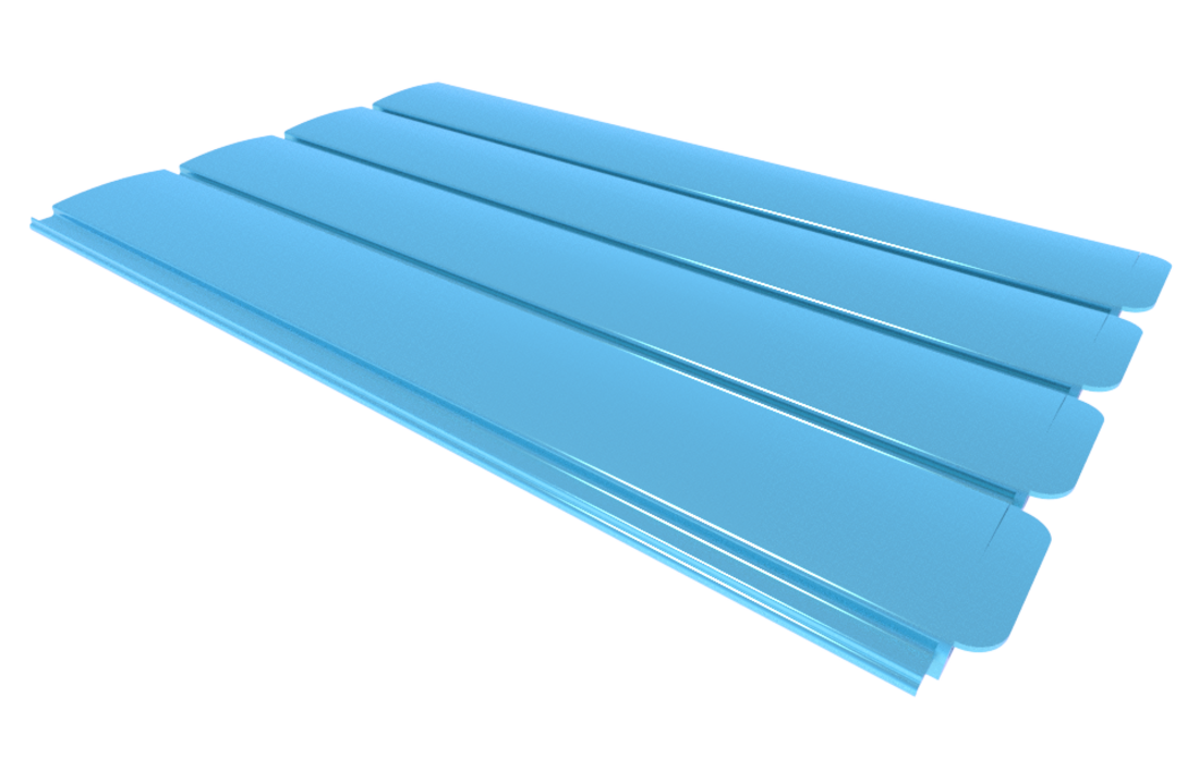 Zwemland PVC zwembadlamellen P60 blauw