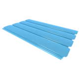 Zwemland PVC zwembadlamellen P60 blauw