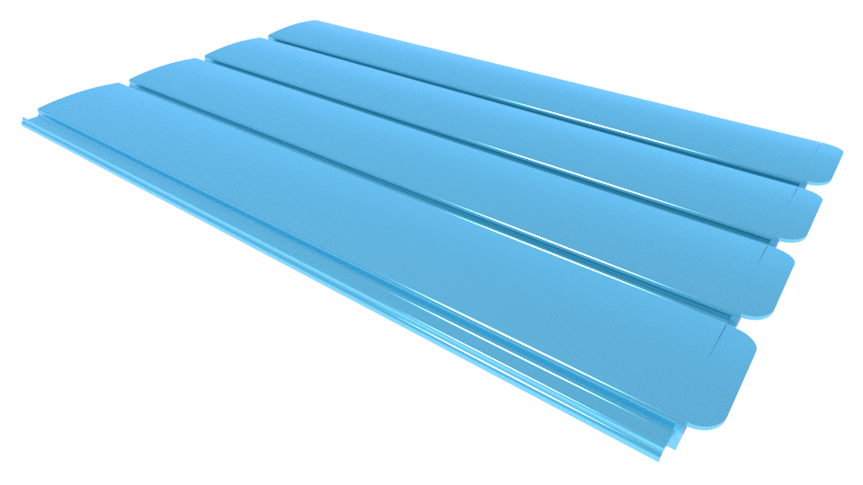 Zwemland PVC zwembadlamellen P60 blauw