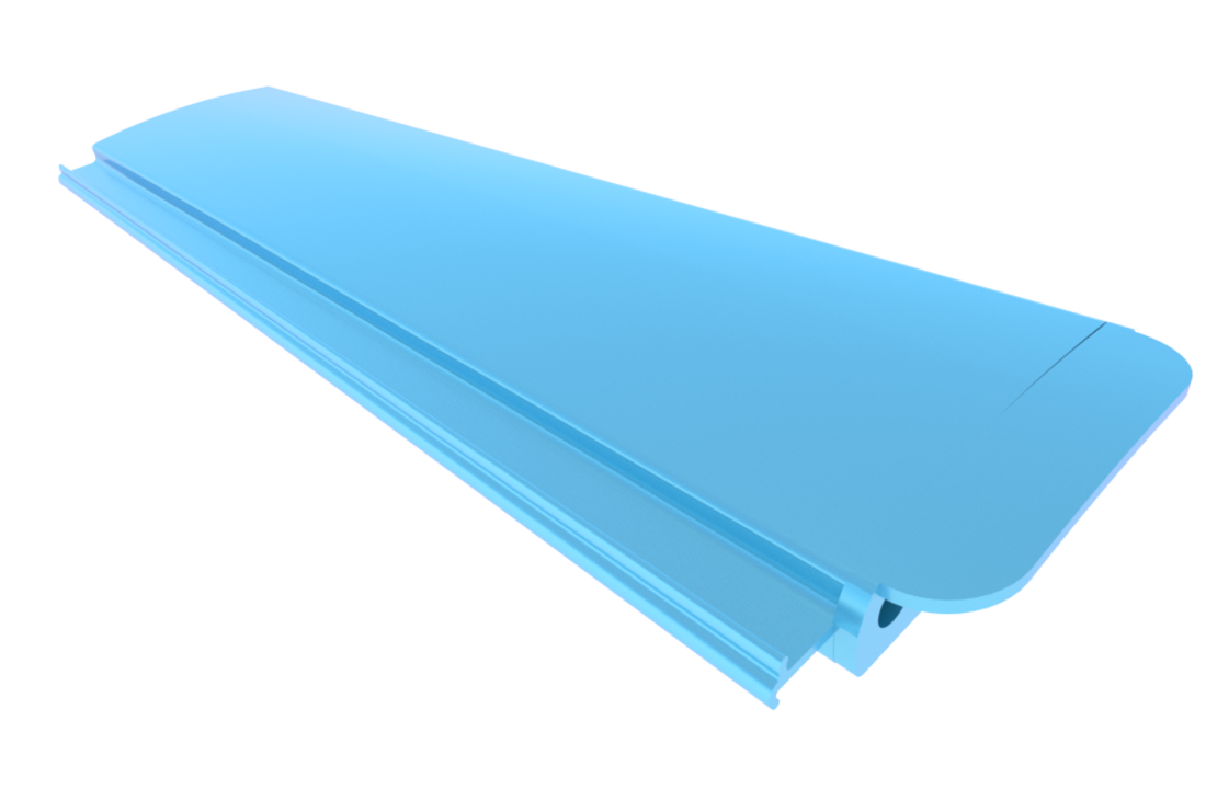 Zwemland PVC zwembadlamellen P60 blauw
