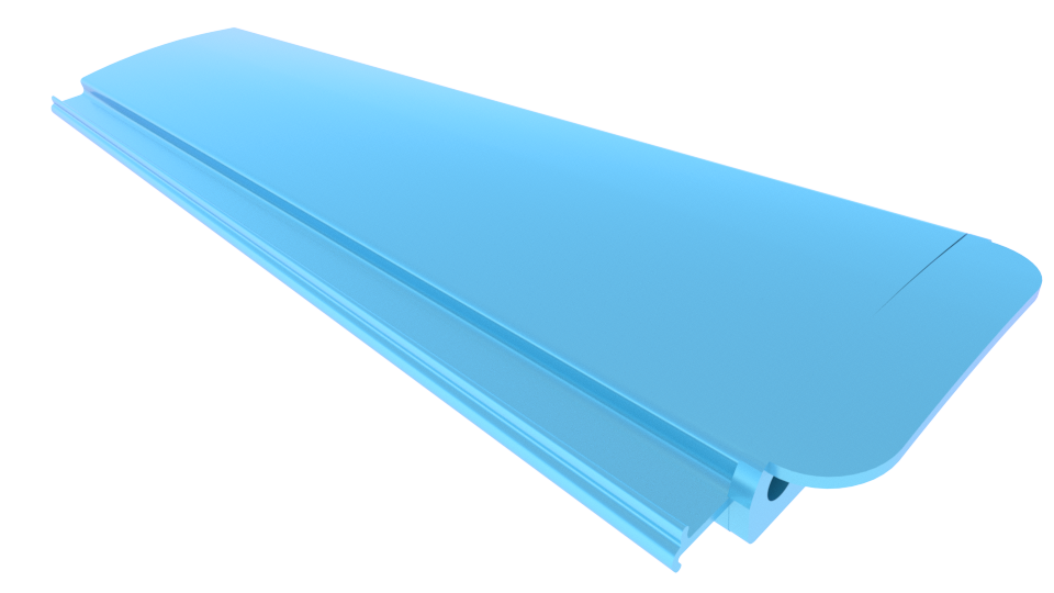 Zwemland PVC zwembadlamellen P60 blauw