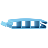 Zwemland PVC zwembadlamellen P60 blauw