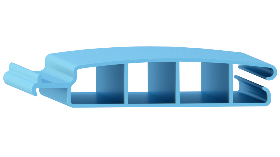 Zwemland PVC zwembadlamellen P60 blauw