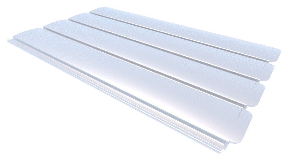 Zwemland PVC zwembadlamellen P60 wit