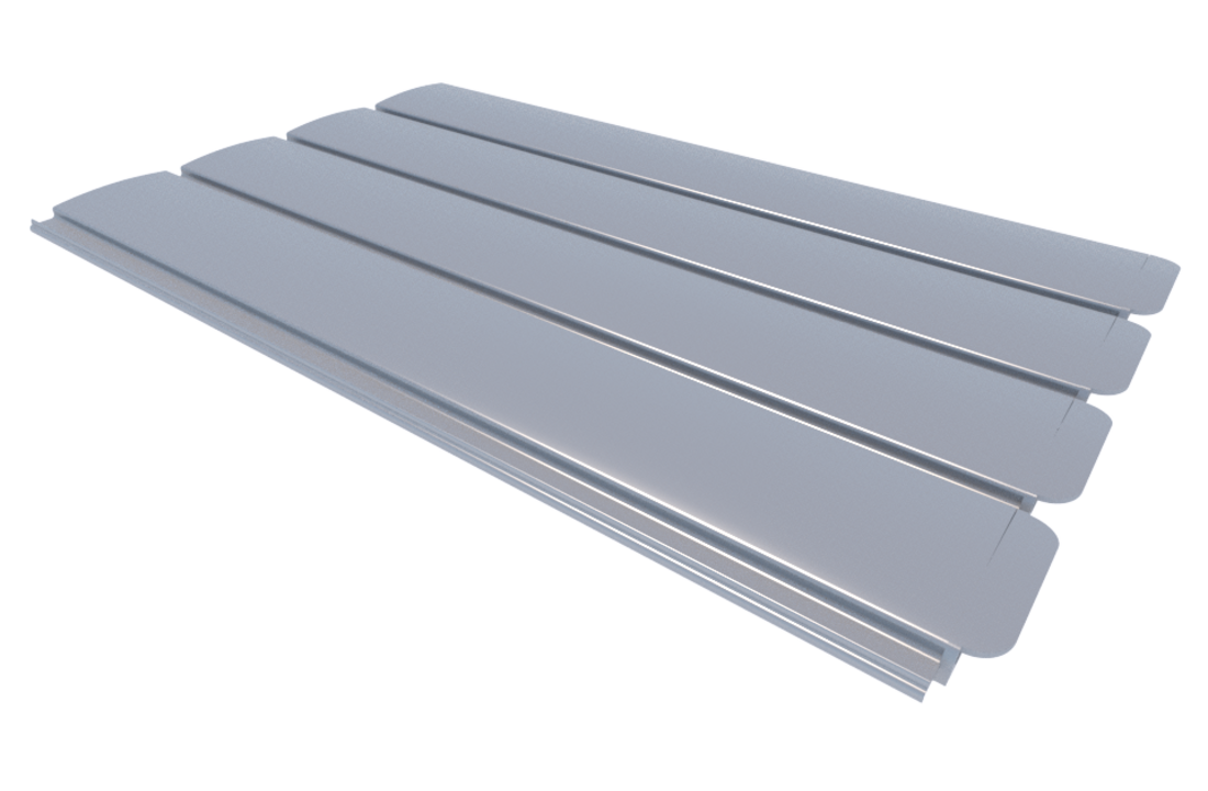 Zwemland PVC zwembadlamellen P60 licht grijs