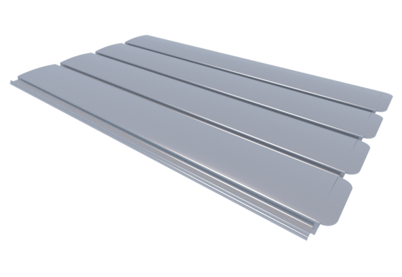 Zwemland PVC zwembadlamellen P60 licht grijs