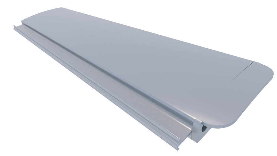 Zwemland PVC zwembadlamellen P60 licht grijs