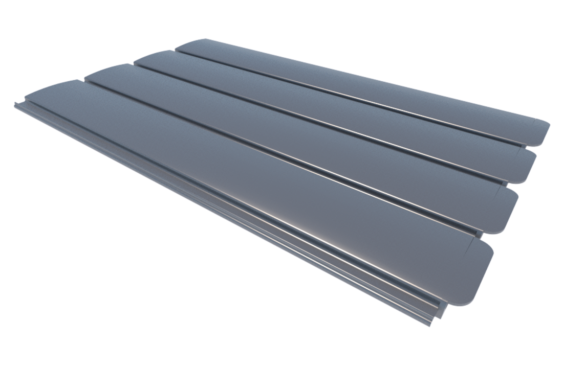 Zwemland PVC zwembadlamellen P60 grijs.