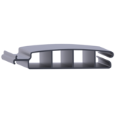 Zwemland PVC zwembadlamellen P60 grijs.