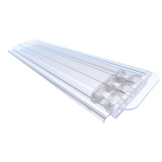 Zwemland Polycarbonaat zwembad lamellen P60 transparant.