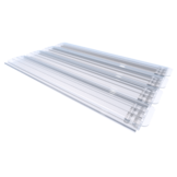 Zwemland Polycarbonaat zwembad lamellen P60 transparant.