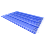 Zwemland Polycarbonaat zwembad lamellen P60 transparant blauw.