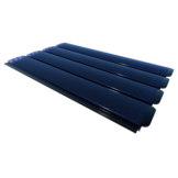 Zwemland Polycarbonaat zwembad lamellen P60 solar blauw.