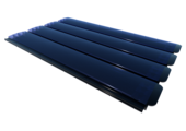 Zwemland Polycarbonaat zwembad lamellen P60 solar blauw.