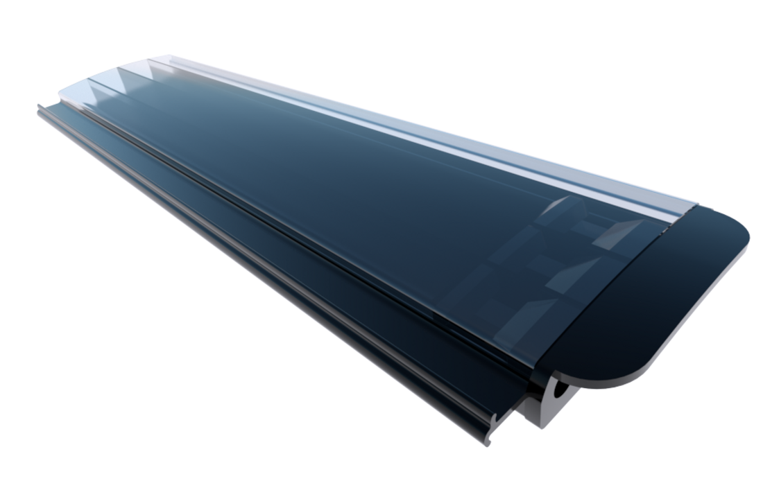 Zwemland Polycarbonaat zwembad lamellen P60 solar transparant