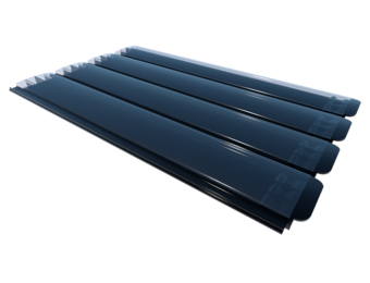 Zwemland Polycarbonaat zwembad lamellen P60 solar transparant