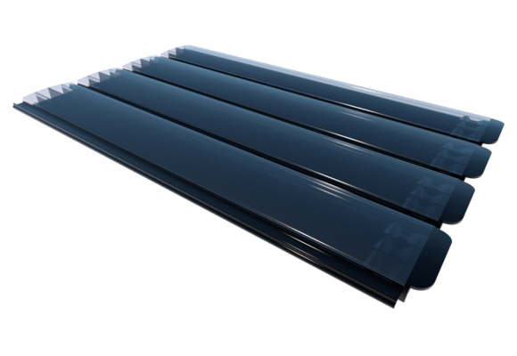 Zwemland Polycarbonaat zwembad lamellen P60 solar transparant