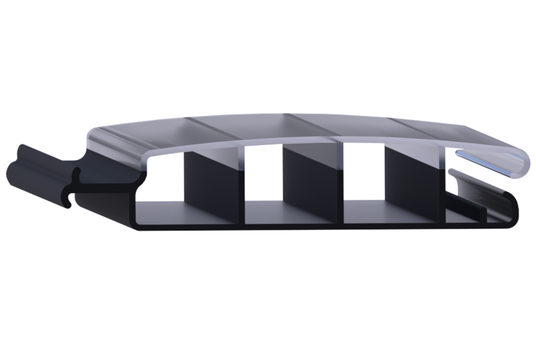 Zwemland Polycarbonaat zwembad lamellen P60 solar transparant