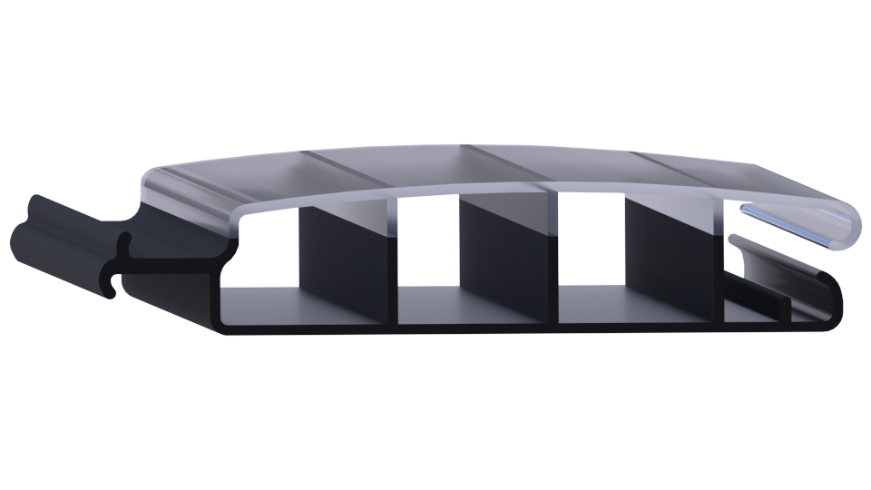 Zwemland Polycarbonaat zwembad lamellen P60 solar transparant