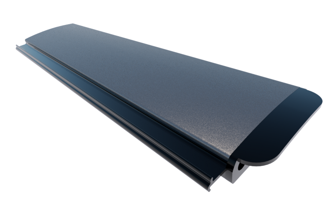 Zwemland Polycarbonaat zwembad lamellen P60 solar zilver