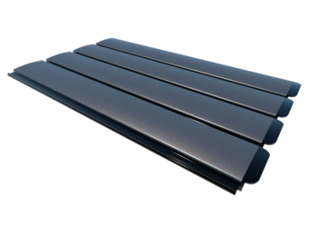 Zwemland Polycarbonaat zwembad lamellen P60 solar zilver