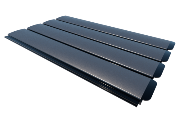 Zwemland Polycarbonaat zwembad lamellen P60 solar zilver