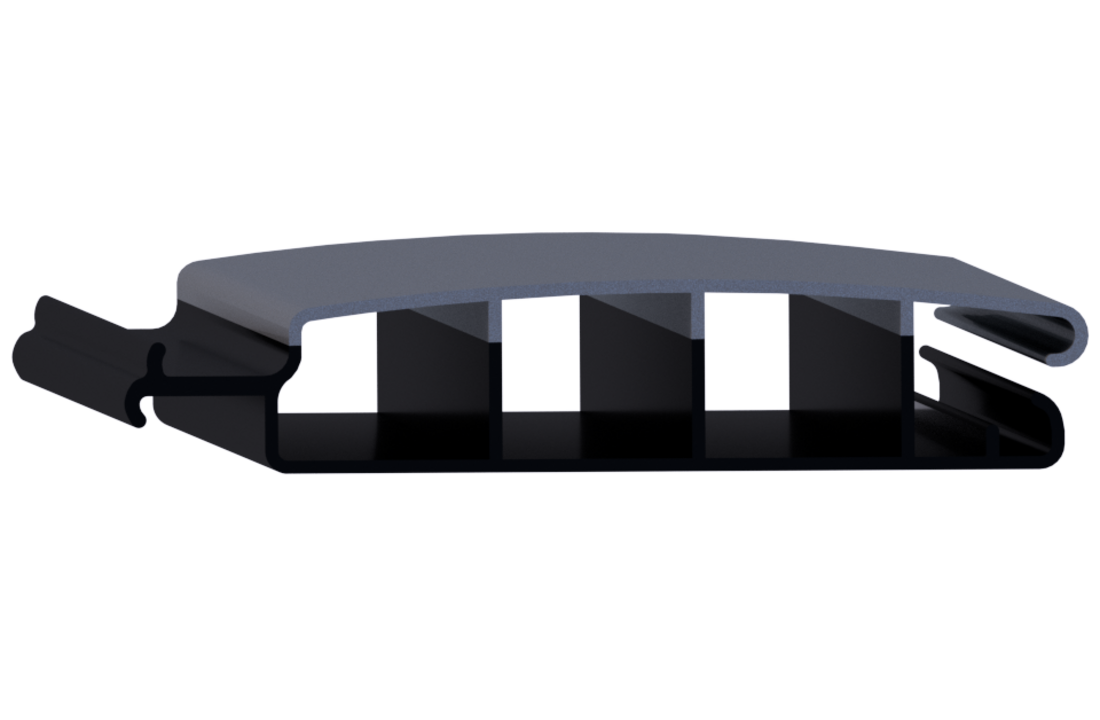 Zwemland Polycarbonaat zwembad lamellen P60 solar zilver