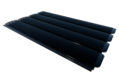 Zwemland Polycarbonaat zwembad lamellen P60 solar black smoked