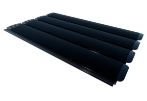 Zwemland Polycarbonaat zwembad lamellen P60 solar black smoked