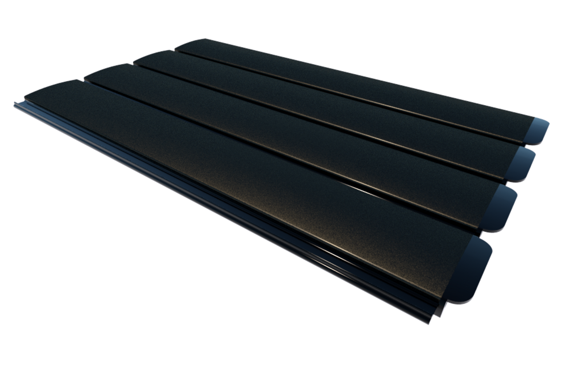 Zwemland Polycarbonaat zwembad lamellen P60 solar goud.