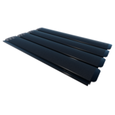 Zwemland Polycarbonaat zwembad lamellen P60 solar grafiet.