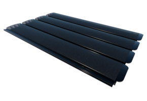 Zwemland Polycarbonaat zwembad lamellen P60 solar grafiet.