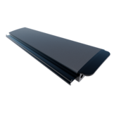 Zwemland Polycarbonaat zwembad anti alg lamellen solar zilver.