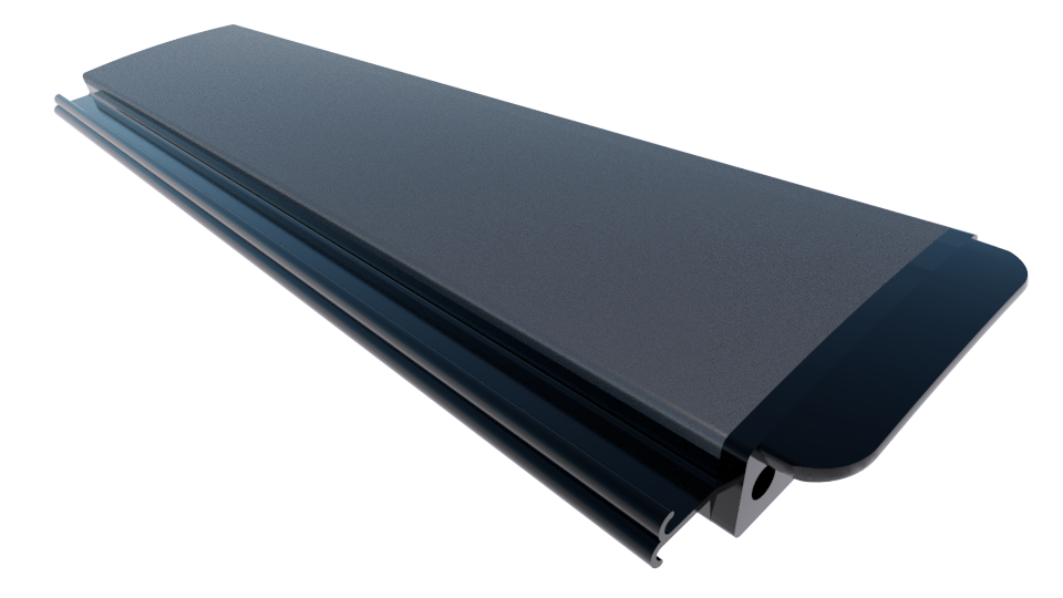 Zwemland Polycarbonaat zwembad anti alg lamellen solar zilver.