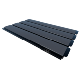 Zwemland Polycarbonaat zwembad anti alg lamellen solar zilver.