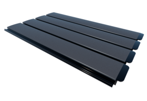 Zwemland Polycarbonaat zwembad anti alg lamellen solar zilver.