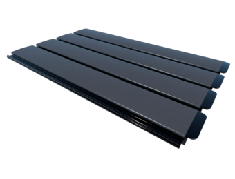 Zwemland Polycarbonaat zwembad anti alg lamellen solar zilver.