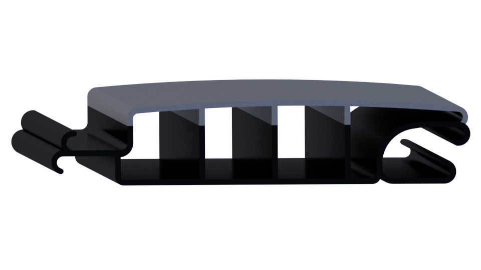 Zwemland Polycarbonaat zwembad anti alg lamellen solar zilver.