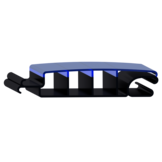 Zwemland Polycarbonaat zwembad anti alg lamellen solar blauw.