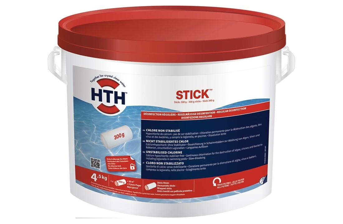 HTH Chloortabletten 300 grams sticks 4.5 kg