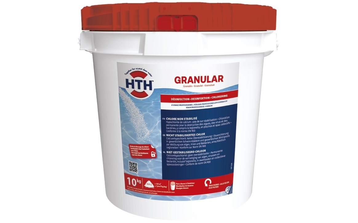 HTH Chloor Granulaat 10kg - Chloor Shock