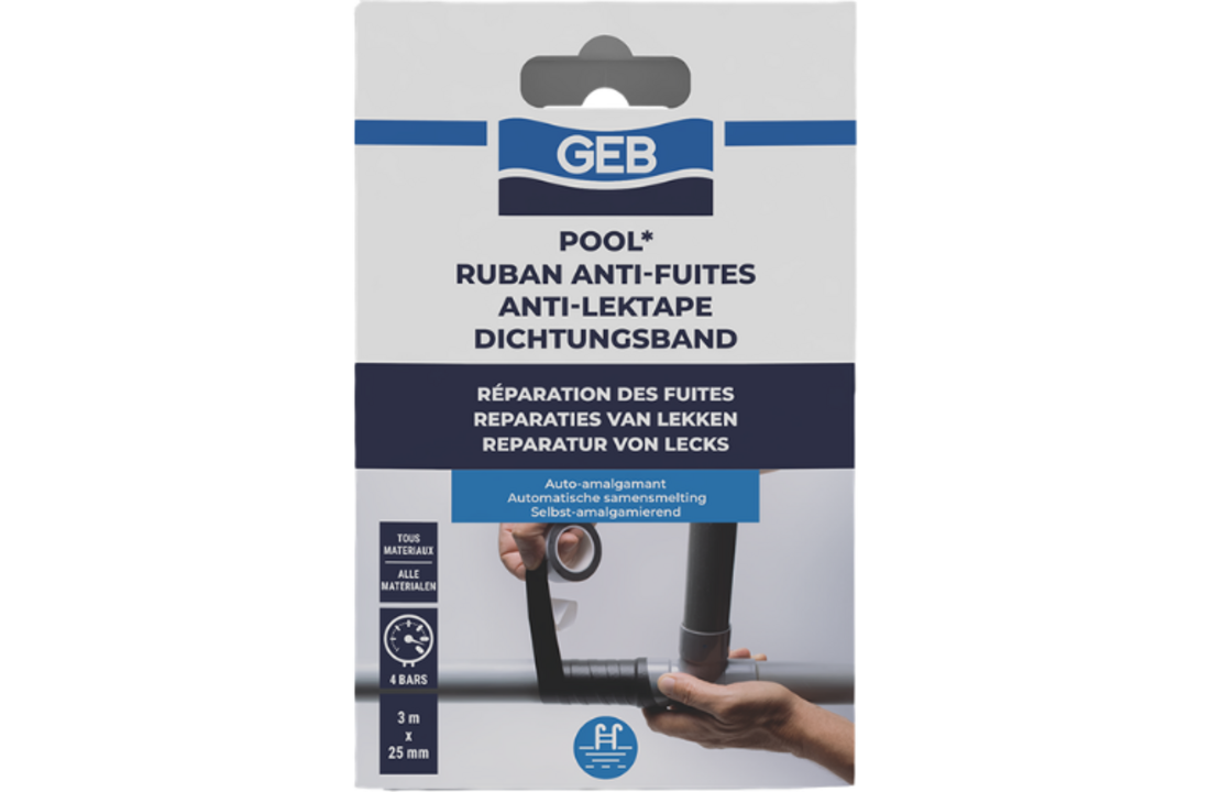 Anti-lektape Pool voor noodreparaties van lekken