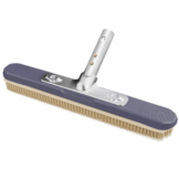 Poolstyle rubber haar borstel met aluminium handvat