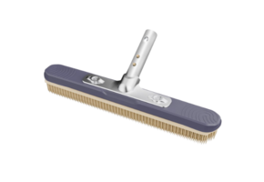 Poolstyle rubber haar borstel met aluminium handvat