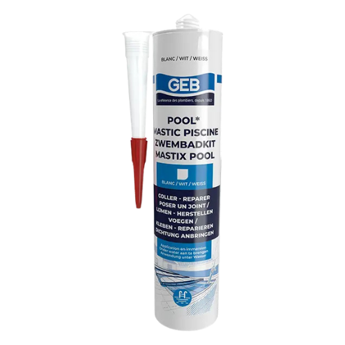 Mastic zwembadkit blanc wit - lijmkit