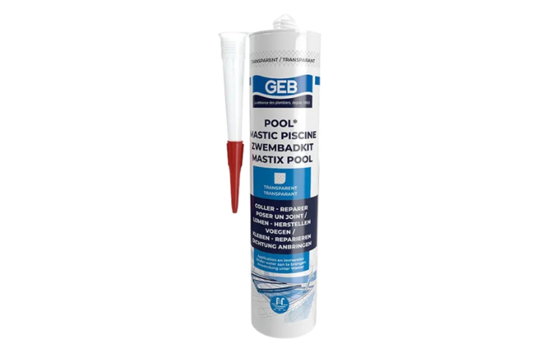 Mastic zwembadkit Transparant - lijmkit