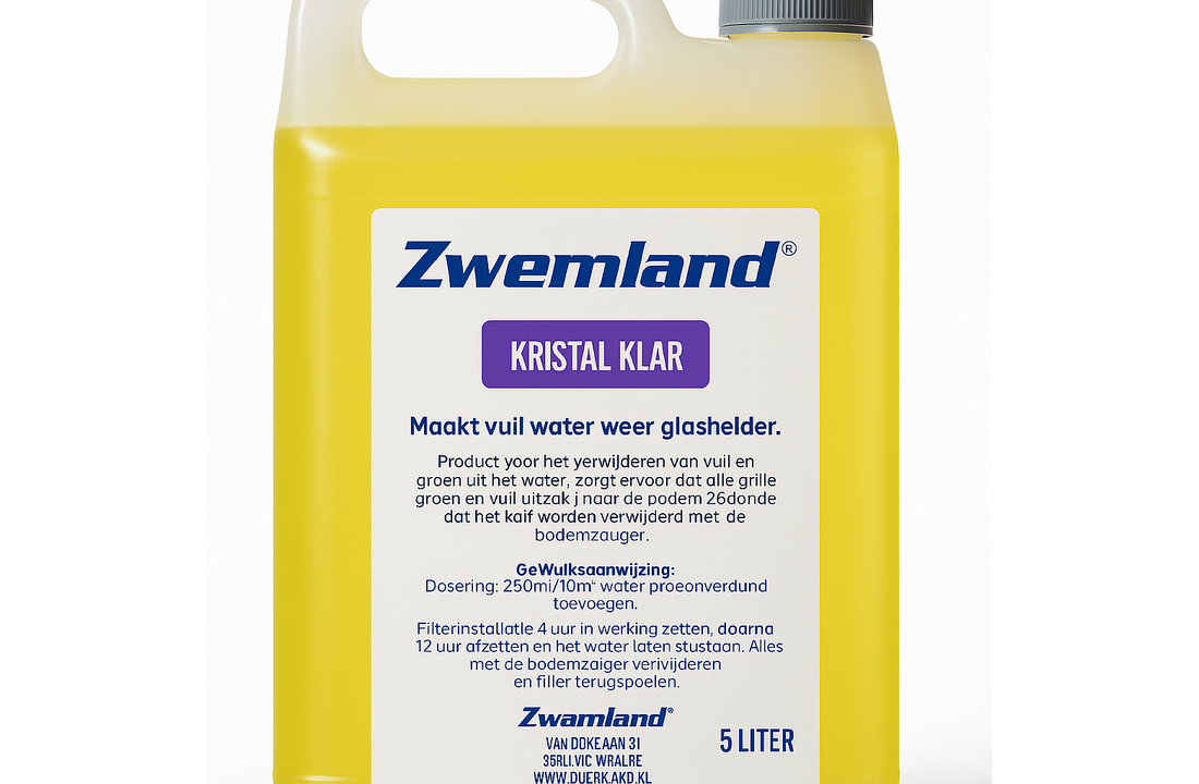 Zwemland Crystal Clear 5L - Voor helder water